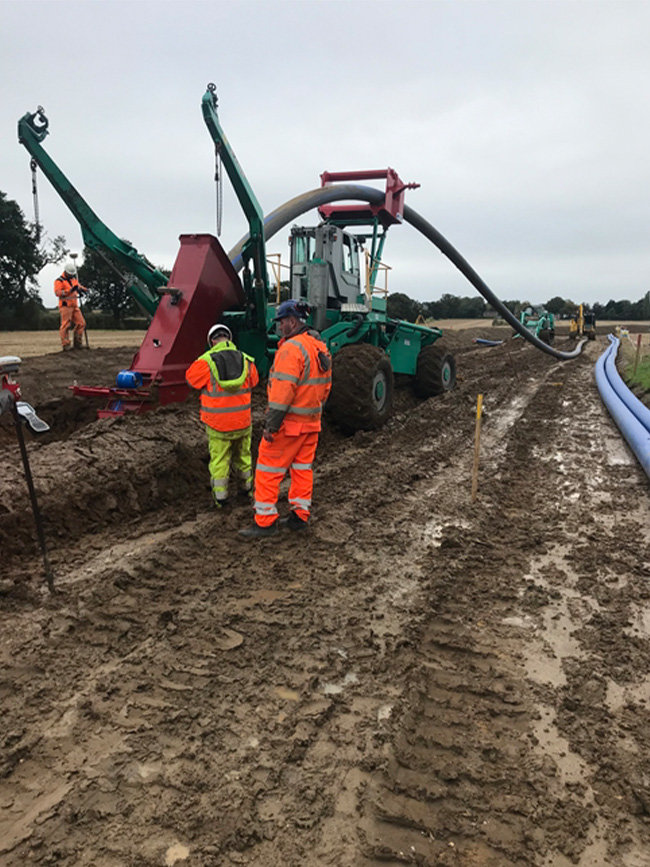 Low-water commissioning, water quality & pressure testing trials