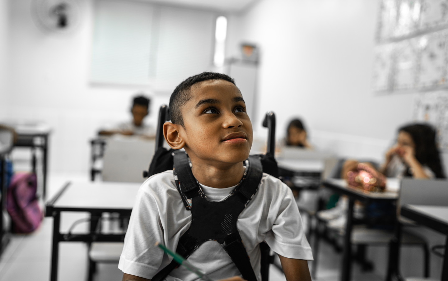 Little boy at school 