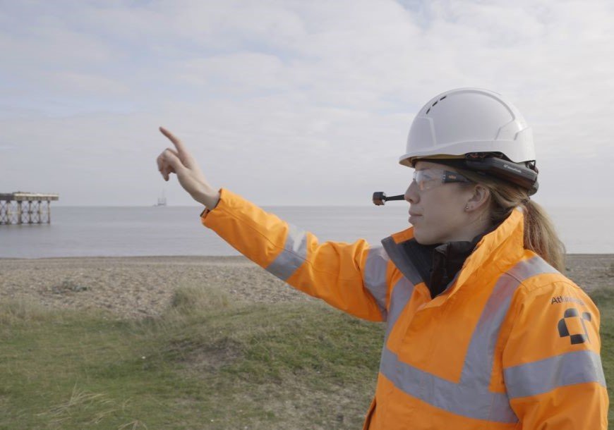 A team member wearing PPE