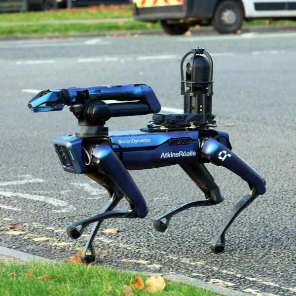 Robot dog with LIDAR scanner