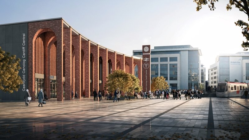 Cardiff Central Station southern entrance