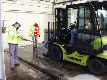 Equipment being unload on the project site